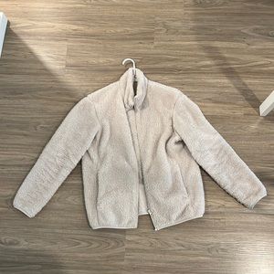 lightweight yarn fleece jacket